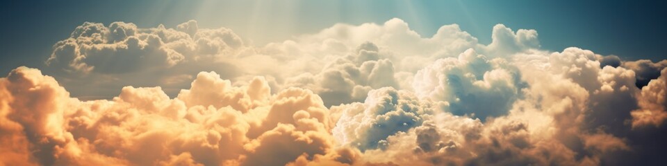 Fototapete - Background of colorful sky concept. Beautiful sunset sky. Nature sky backgrounds. Generative AI