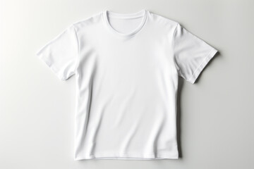 Wall Mural - White t-shirt mock up model. generative ai