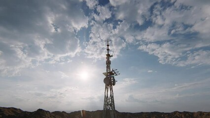 telecommunications and broadcast antenna animation