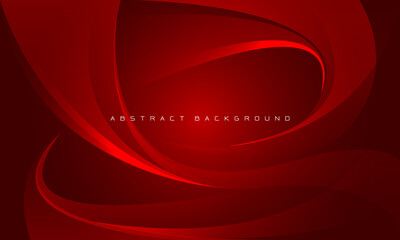Wall Mural - Abstract red curve futuristic with blank space design modern creative background vector