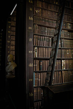 Ancient Books In The Trinity College Library In Dublin