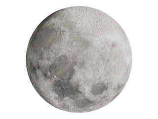 Wall Mural - full moon transparent background.