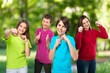 © BillionPhotos.com - Group of friends kids standing together outdoor