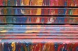 abstract texture of wet paint streaks on bench, created with generative ai