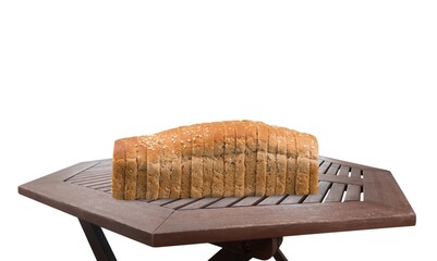 Canvas Print - Sliced Sourdough tasty fresh Bread