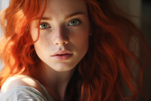 Young Woman With Red Hair 
