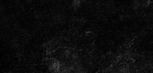 Wall Mural - Black wall texture rough background