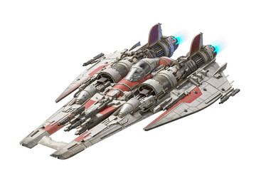 Wall Mural - ufo fighter jet is passing by in drone top view