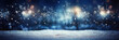canvas print picture - Unscharfer und Undeutlicher Hintergrund mit Winter und Schnee Motive. Mit Platz für Text oder Produkt