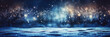 canvas print picture - Unscharfer und Undeutlicher Hintergrund mit Winter und Schnee Motive. Mit Platz für Text oder Produkt
