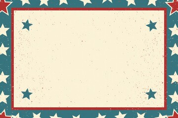 Wall Mural - Background with stars and American flag colors, theme for American holidays. Generative AI