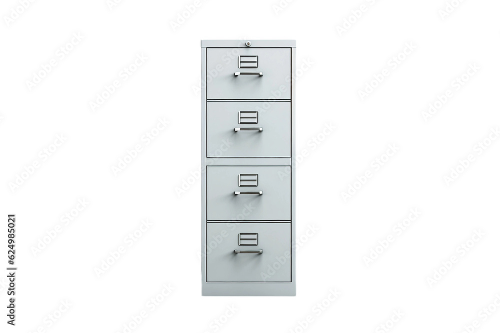 File cabinet. isolated object, transparent background Stock Photo ...