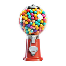 Gumball Machine. Isolated Object, Transparent Background