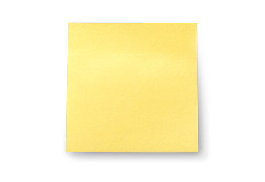 Wall Mural -  - blank yellow sticky notes on white background. Mockup sticky Note Paper. Use post it notes to share idea on sticky note. sheets for notes.