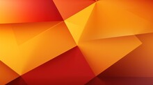 3d Rendering Of Yellow Orange Red Abstract Background For Geometric Design Triangle Square Lines Gradient Futuristic Dark Light Modern Web Banner