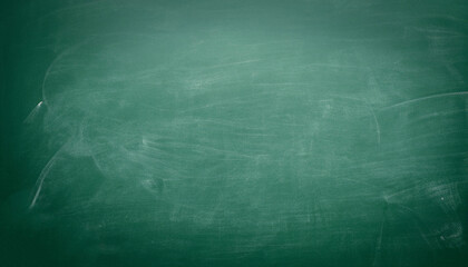 texture of chalk on green blackboard or chalkboard background. school education board, dark wall bac