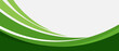 © BoBloob - Abstract green curve banner background. Vector illustration