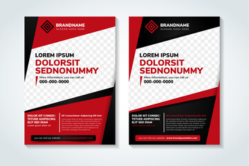 Wall Mural - vector modern brochure, technology design, flyer with futuristic polygonal background. layout templa