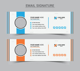 Wall Mural - Corporate email signature template