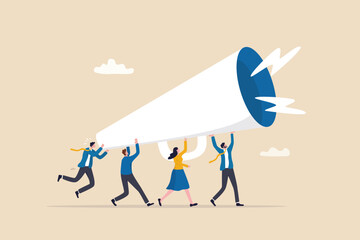 marketing communication, announce promotion or communicate with employees, community or organization