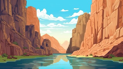 Wall Mural - abstract background gorges and canyon. the breathtaking beauty of nature's gorges and canyons throug