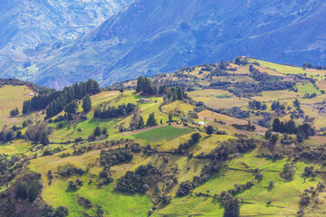 Poster - Green hills in Colombia