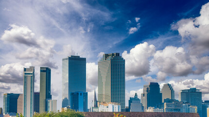 New Orleans skyline at sunset, Louisiana