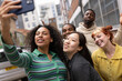 © ReeldealHD images - Group of friends having fun taking a selfie