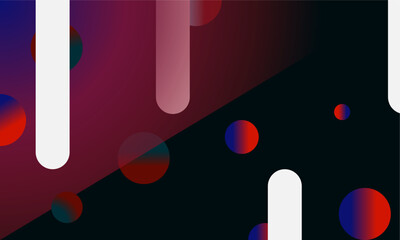 Wall Mural - black abstract background designed with geometric shapes.