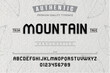 © vision_stock - Mountain typeface. For labels and different type designs