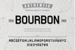 © vision_stock - Bourbon typeface. For labels and different type designs