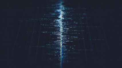 Wall Mural - digital data graphic close up/ 4k animation of an abstract background with slow motion business stat