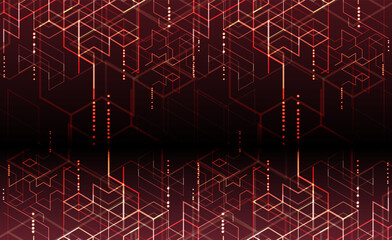 Digital technology and engineering background.