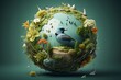 World Environment and Earth Day Concept. Generative AI