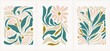 © Iren Art - Flower posters. Abstract floral vector illustration. Flower market poster concept template perfect for postcards, wall art, banner etc. Retro 70s, 80s, 90s botanical design.