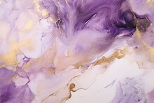 Abstract Golden Purple Marble Texture Background
