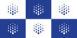 logo design hexagon tech icon vector modern