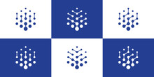 Logo Design Hexagon Tech Icon Vector Modern
