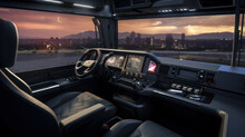 Truck Interior Dashboard Panel.