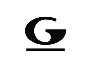 Sticker - letter G monogram logo design