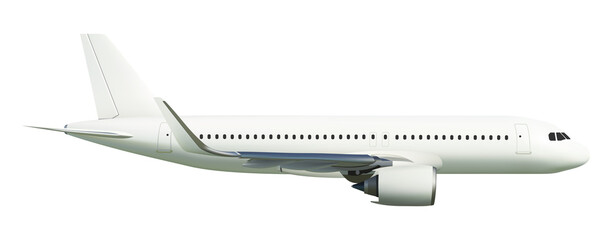 Sticker - Aircraft or airplane on side view