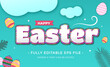 Happy Easter text effect editable