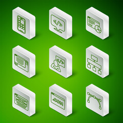 Set line Bezier curve, UI or UX design, Mobile Apps, Front end development, and Site map icon. Vector
