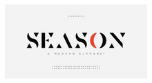 Modern Abstract Digital Alphabet Font. Minimal Technology Typography, Creative Urban Sport Fashion Futuristic Font And With Numbers. Vector Illustration
