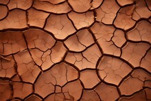 High-resolution Image Of Cracked Dry Earth, Capturing The Harsh And Arid Texture, Suitable For Backgrounds And Overlays