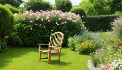 chair in garden