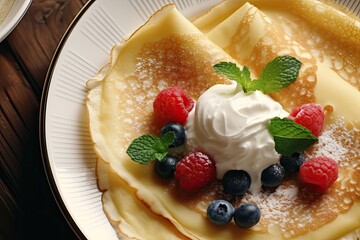 Poster - freshly baked crepe