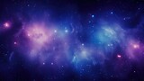 Fototapeta Kosmos - Purple and blue galaxy background