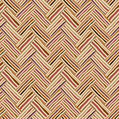 Leinwandbilder - Seamless vector image. Beige herringbone geometric pattern . Tribal native style. Vector image