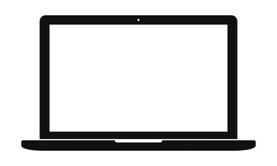 Laptop vector icon. Computer symbol isolated on white background. vector eps 10